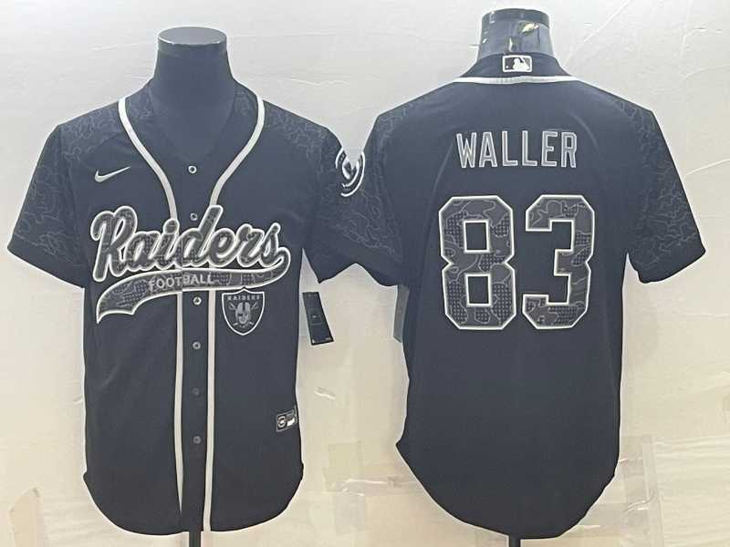 Men's Las Vegas Raiders #83 Darren Waller Black Reflective Limited Stitched Football Jersey,We sell and wholesale Men's Las Vegas Raiders #83 Darren Waller Black Reflective Limited Stitched Football Jersey on line form chian!